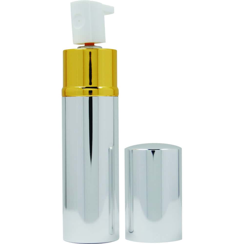 Pepper Shot Lipstick Pepper Spray, 1.2% MC Formula, Half Ounce Canister, Discreet Makeup Tube Design, Black, Pink Silver, Women's Concealed Self Defense - Image 10