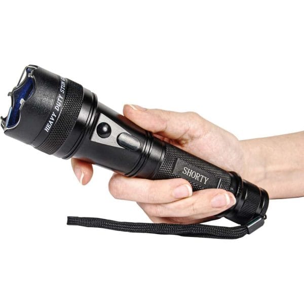 Short Point Flashlight Shorty Flashlight Stun Gun 75,000,000 volts | Revere Security